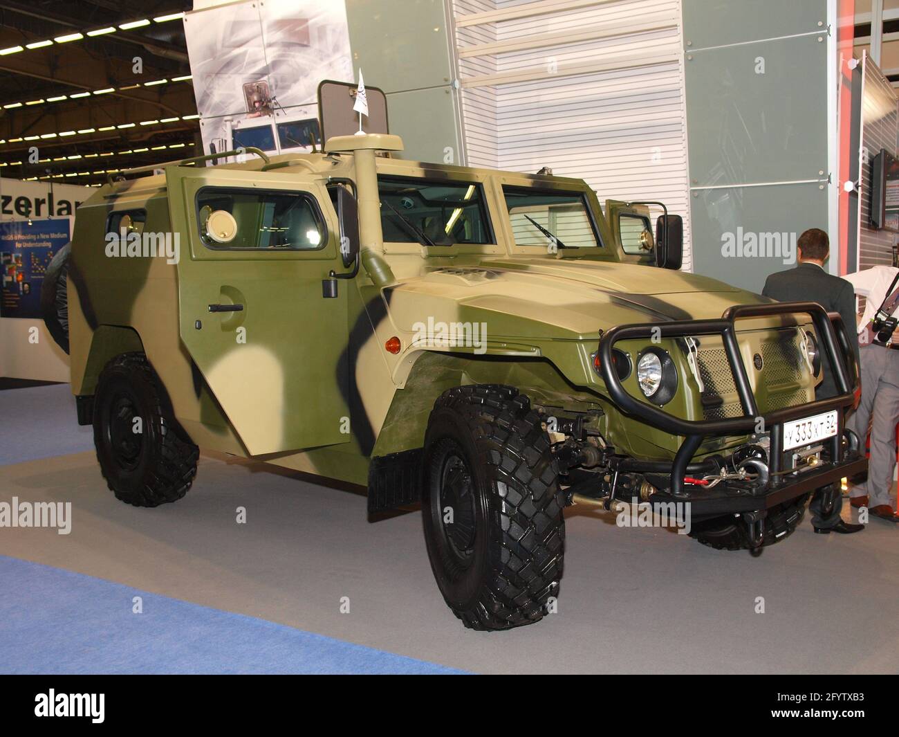 Russian 4x4 military vehicle Tigr in Eurosatory 2008 Stock Photo