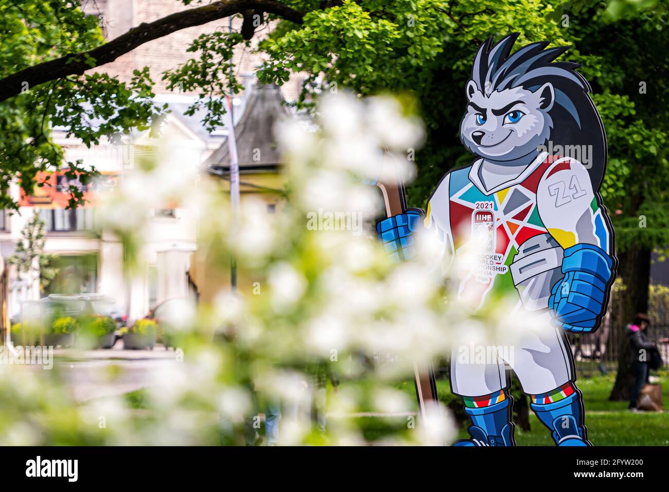 Riga, Latvia - 29 May, 2021: Spiky the Hedgehog The ...
