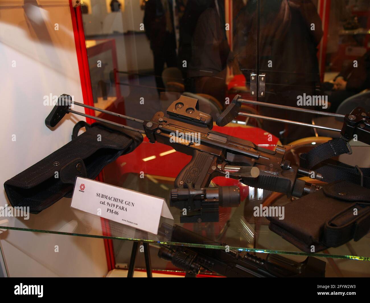 PM-06 submachine gun in eurosatory 2008 Stock Photo