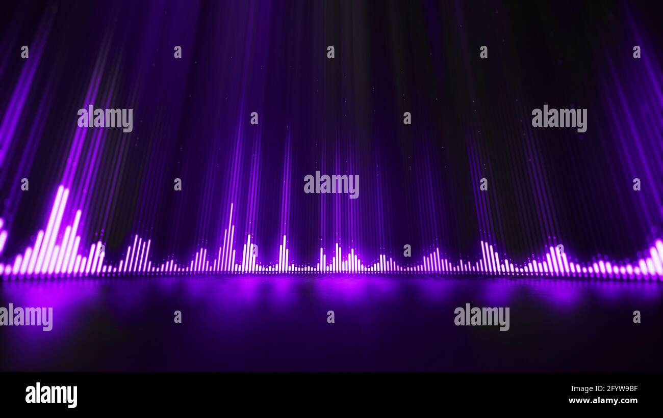 Sound wave equalizer abstract background. Stock Photo