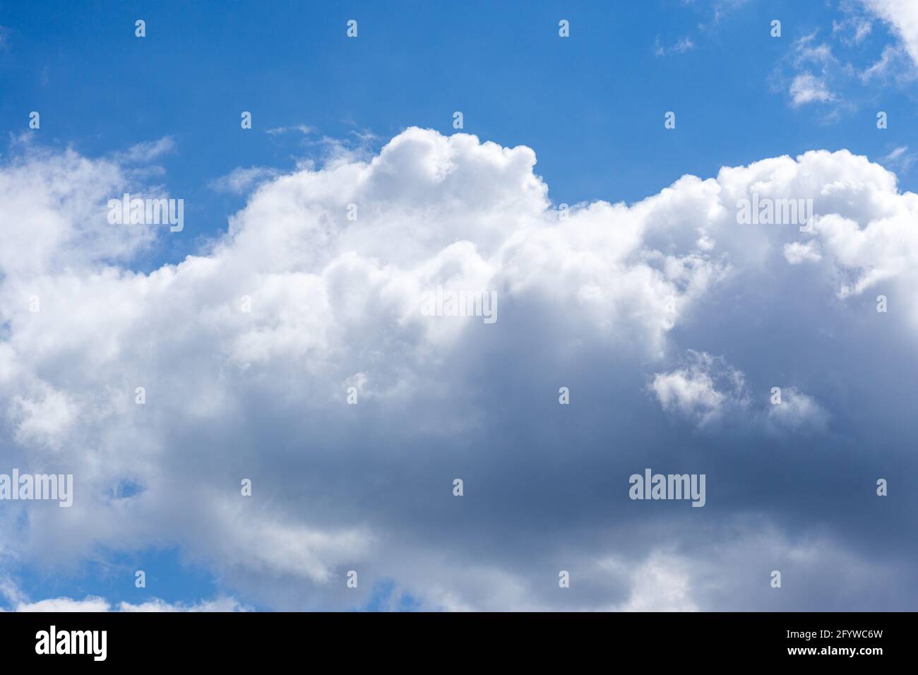 The cumulus clouds in the blue sky Stock Photo - Alamy