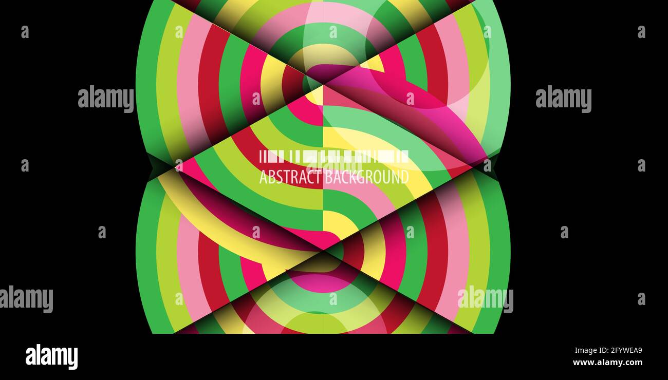 Abstract colorful background template with blended strips Stock Vector