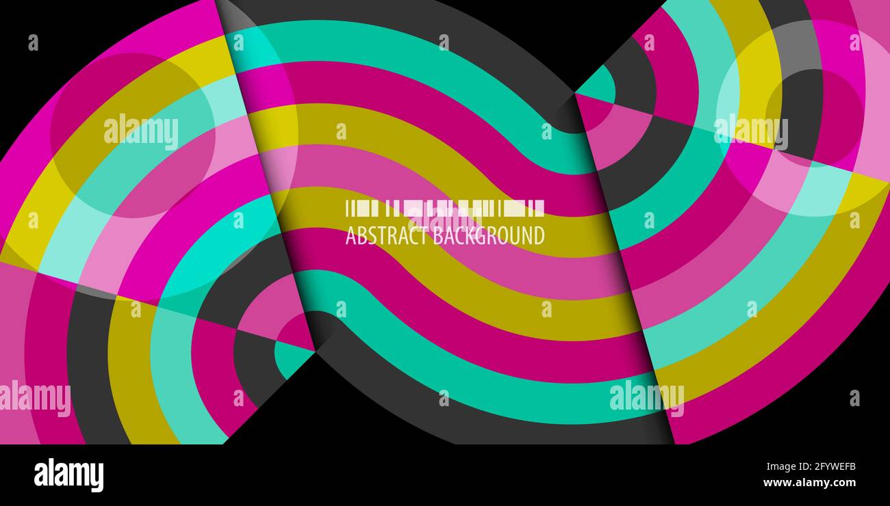 Abstract colorful background template with blended strips Stock Vector