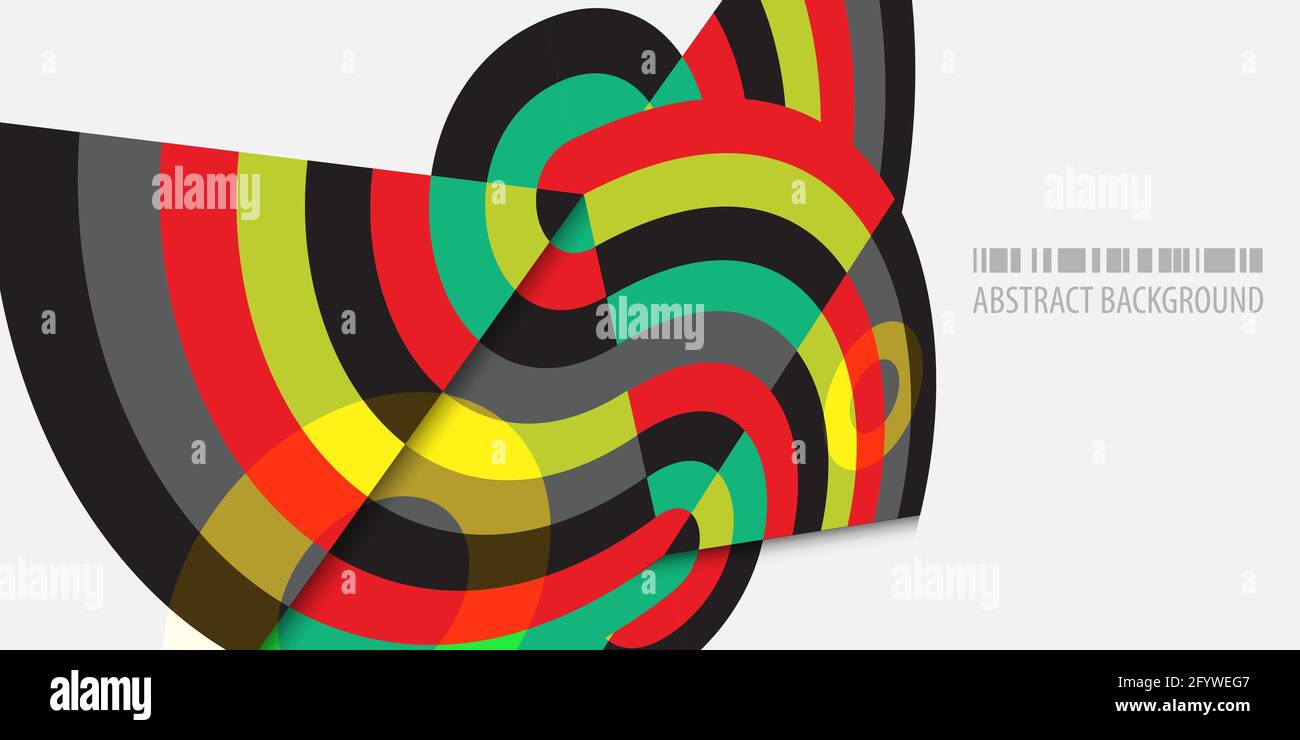 Abstract colorful background template with blended strips Stock Vector