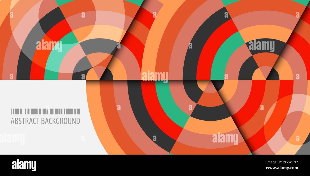 Abstract colorful background template with blended strips Stock Vector