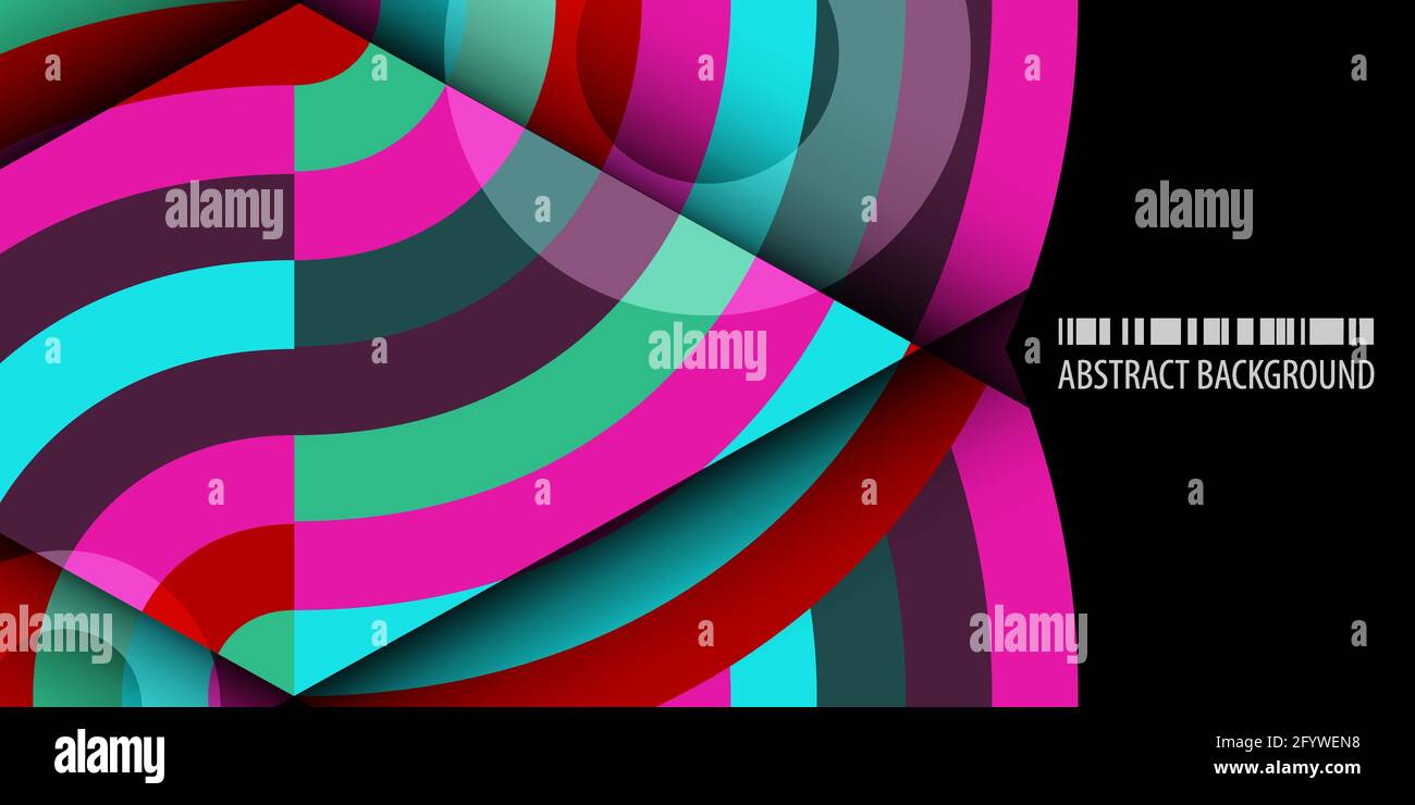 Abstract colorful background template with blended strips Stock Vector