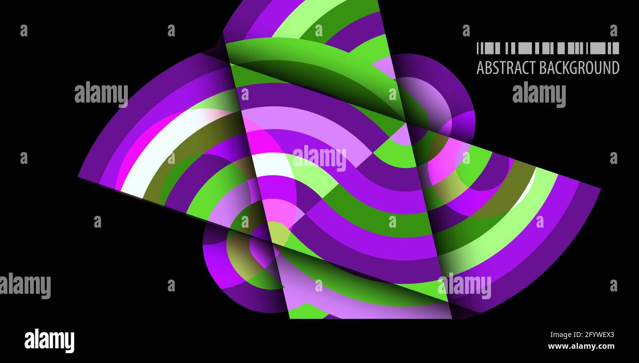 Abstract colorful background template with blended strips Stock Vector