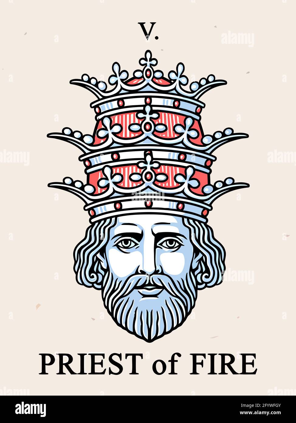 tarot fortune telling card illustration Stock Photo Alamy