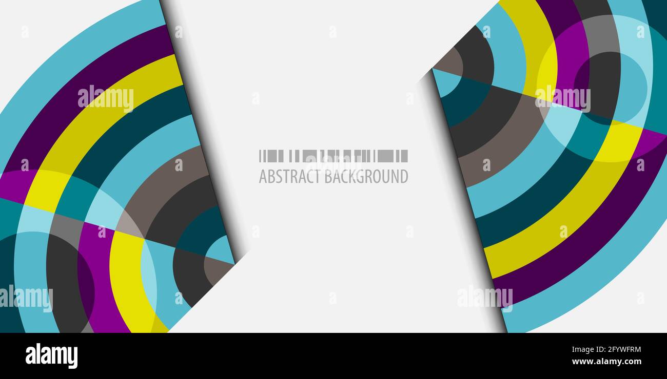 Abstract colorful background template with blended strips Stock Vector