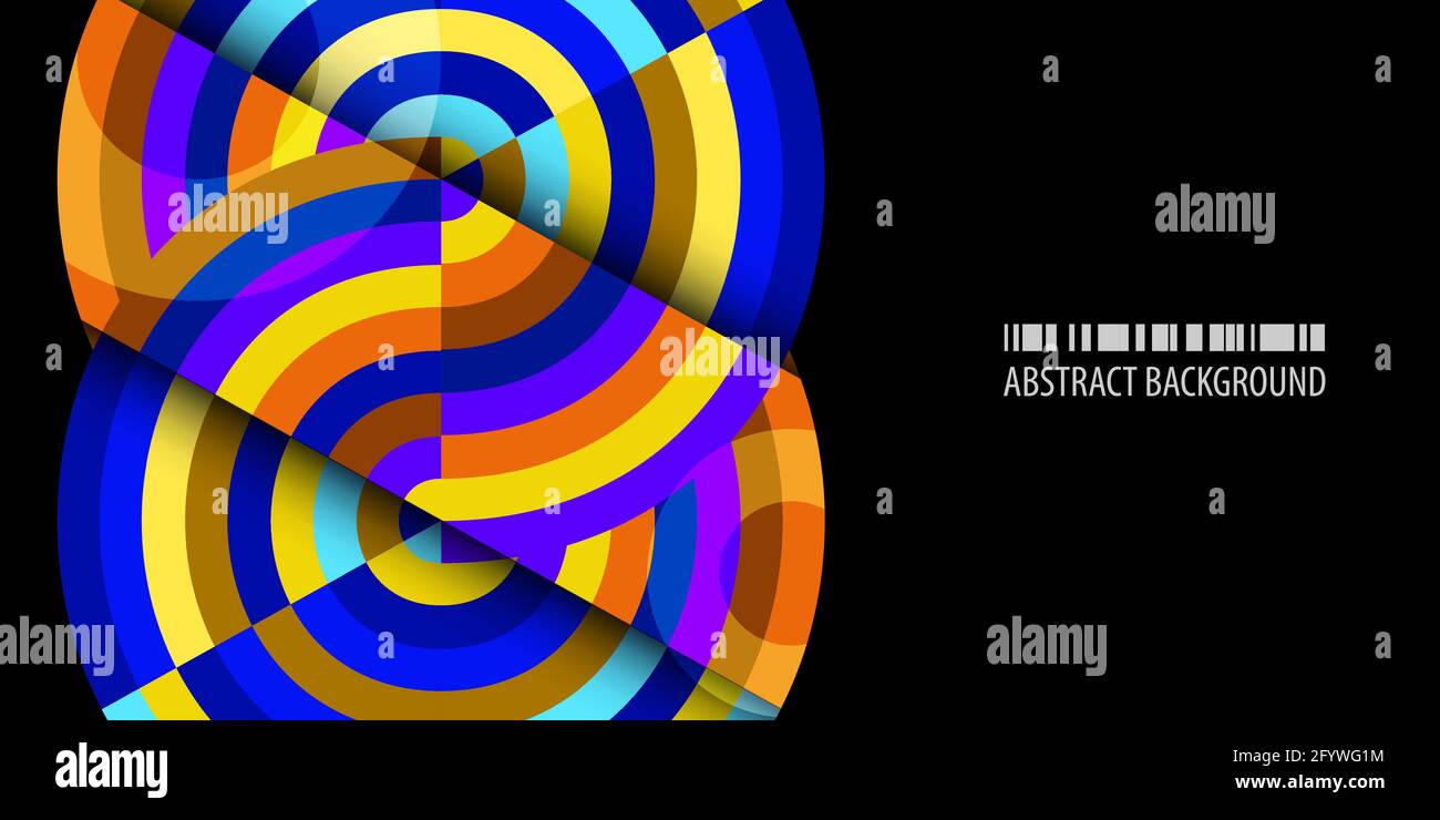 Abstract colorful background template with blended strips Stock Vector