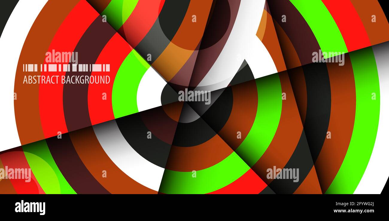 Abstract colorful background template with blended strips Stock Vector
