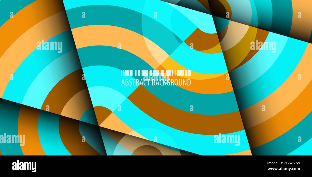 Abstract colorful background template with blended strips Stock Vector