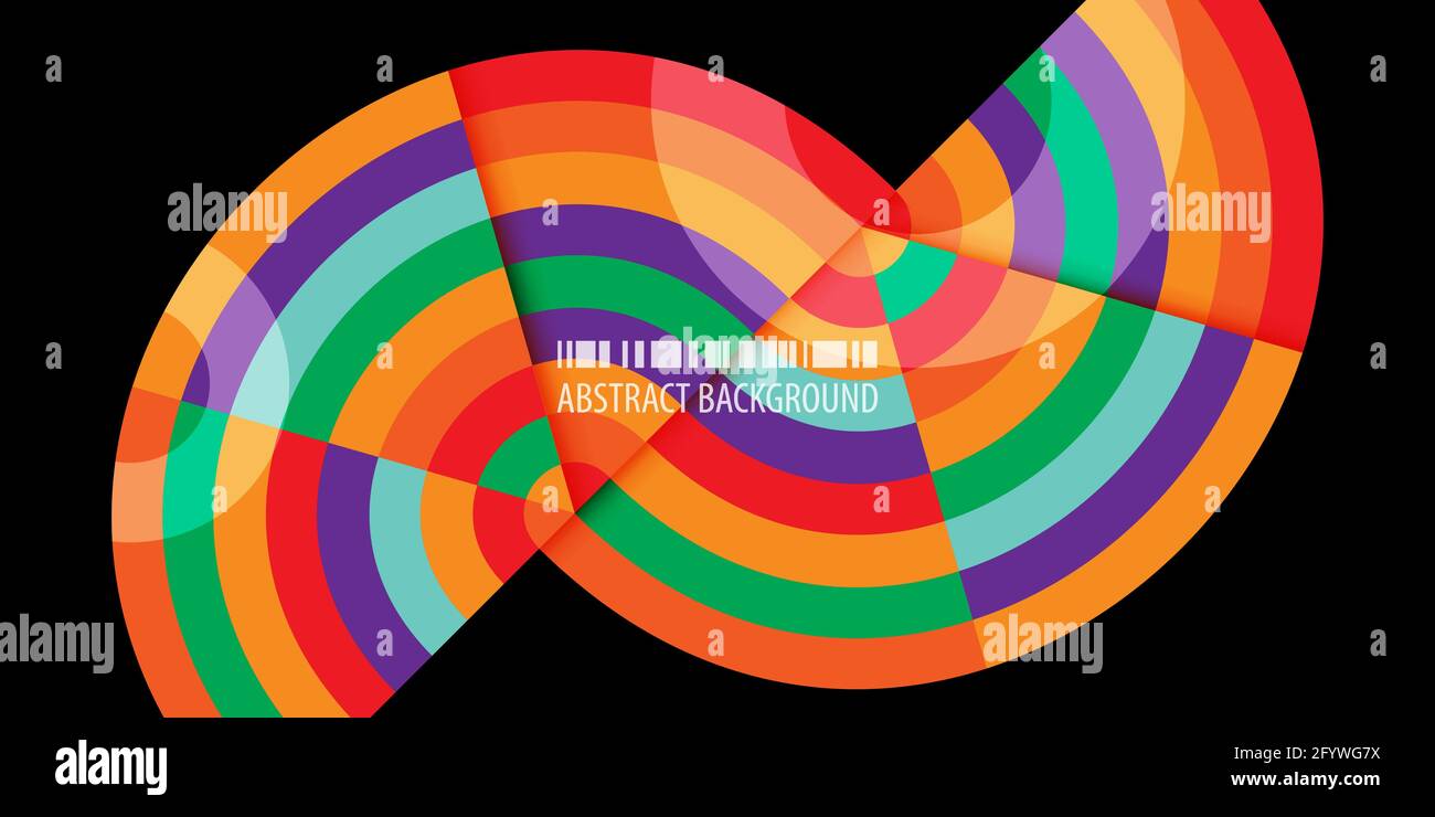 Abstract colorful background template with blended strips Stock Vector