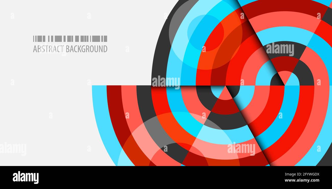 Abstract colorful background template with blended strips Stock Vector