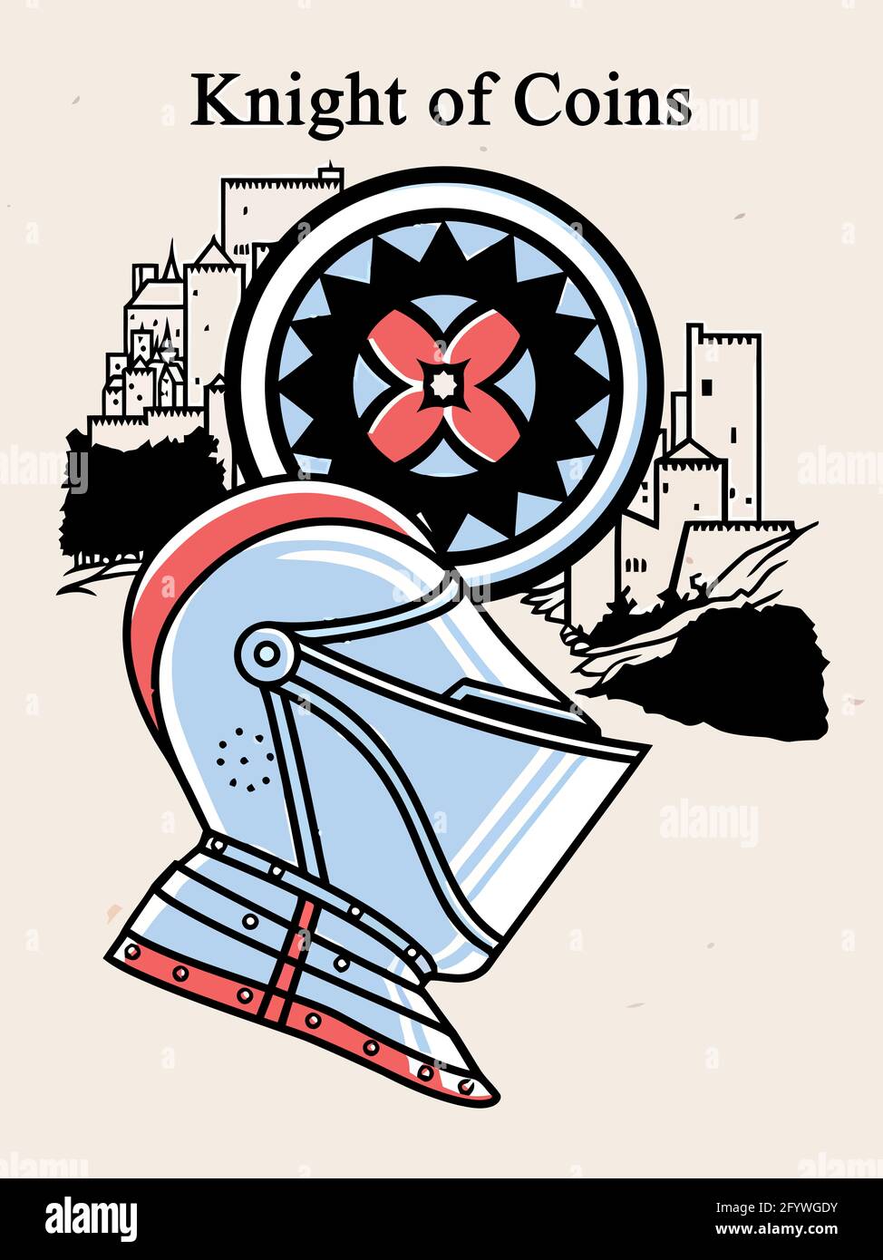 tarot fortune telling card illustration Stock Photo Alamy