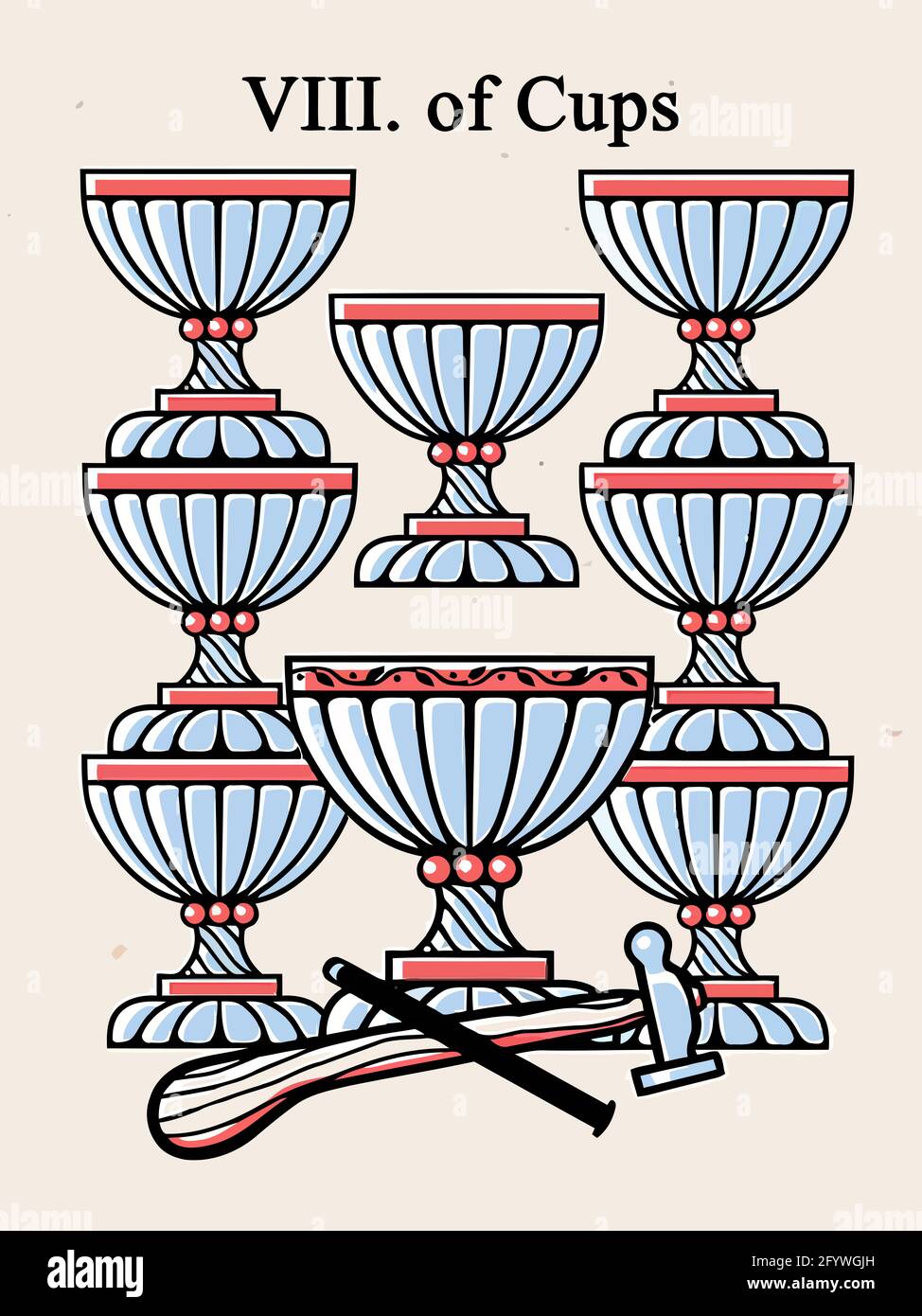 tarot fortune telling card illustration Stock Photo Alamy