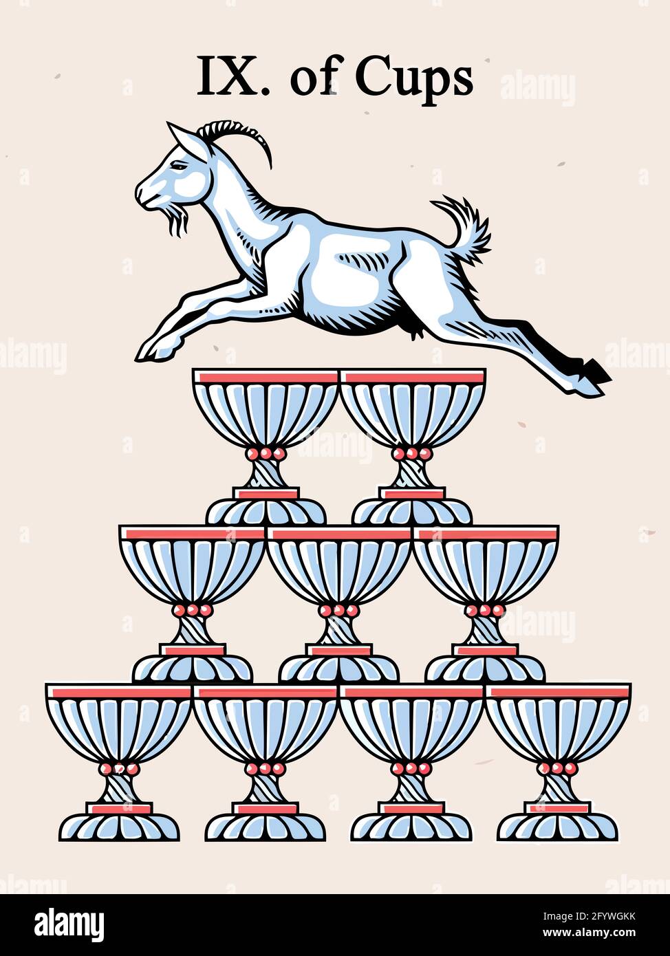 tarot fortune telling card illustration Stock Photo Alamy