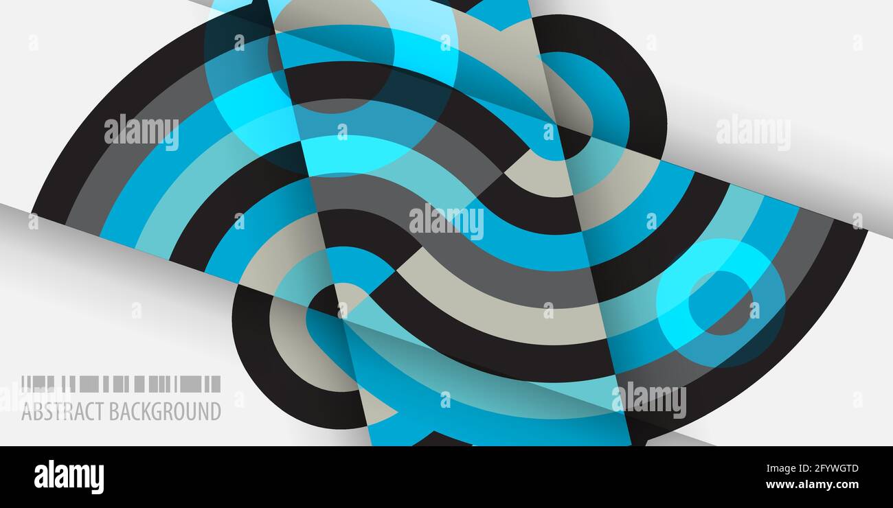 Abstract colorful background template with blended strips Stock Vector
