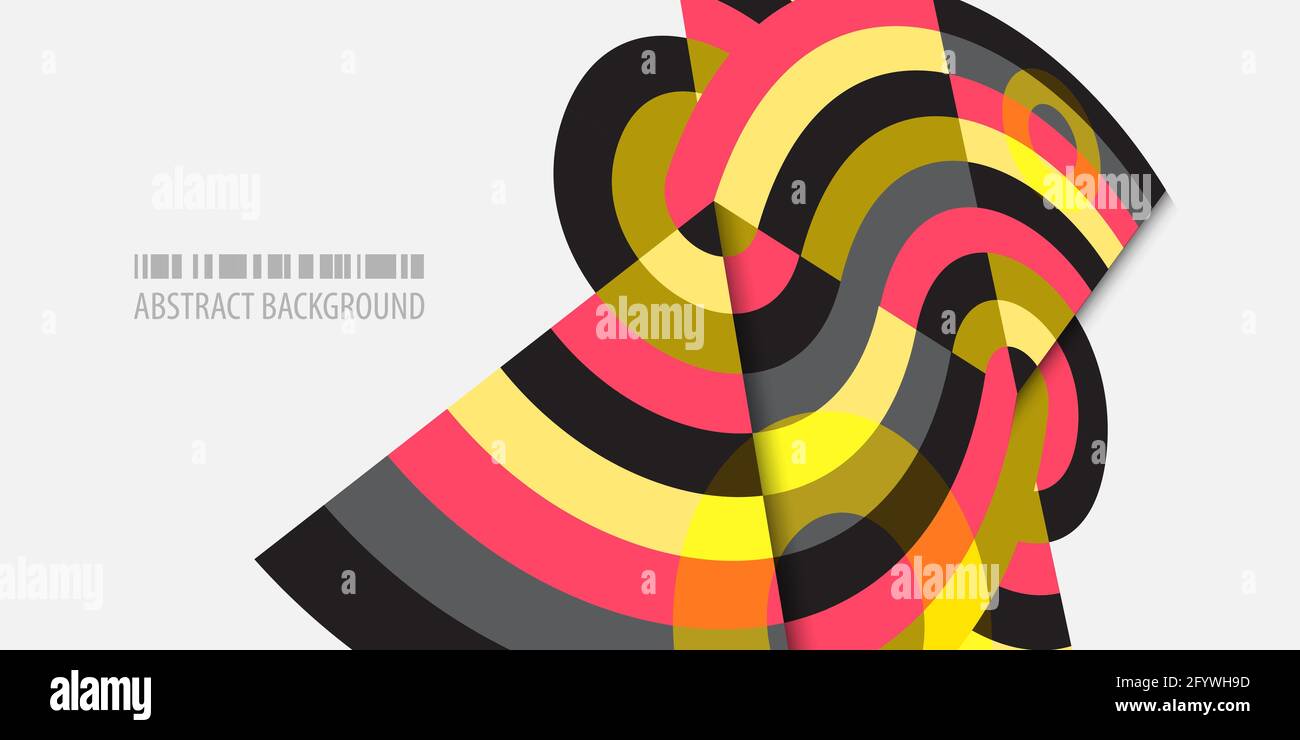 Abstract colorful background template with blended strips Stock Vector