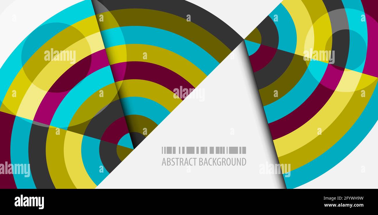 Abstract colorful background template with blended strips Stock Vector