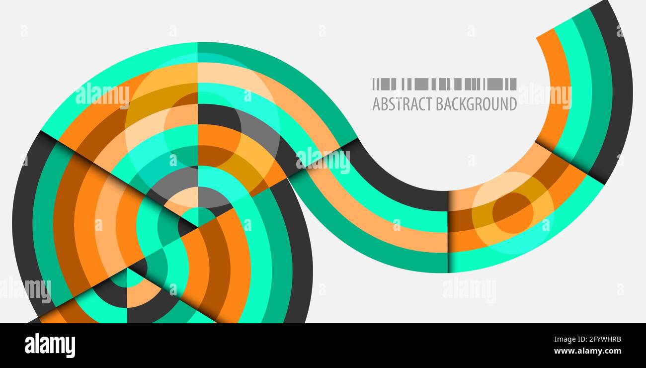 Abstract colorful background template with blended strips Stock Vector