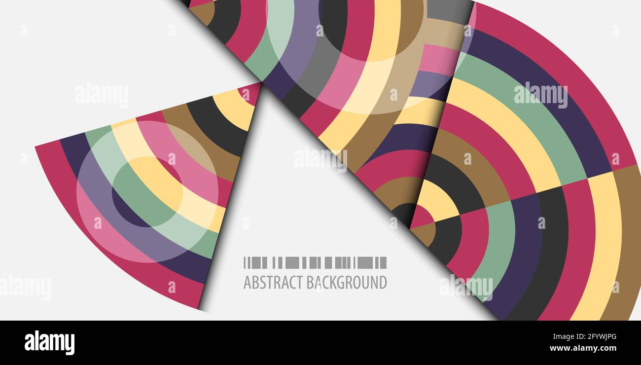 Abstract colorful background template with blended strips Stock Vector