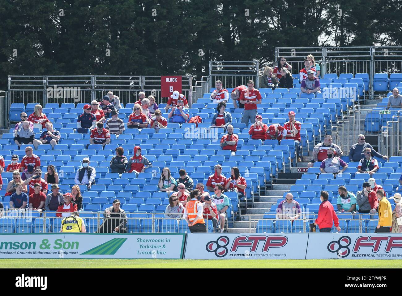 Hull KR fans return to the KCOM Craven Park Stadium and start to fill ...