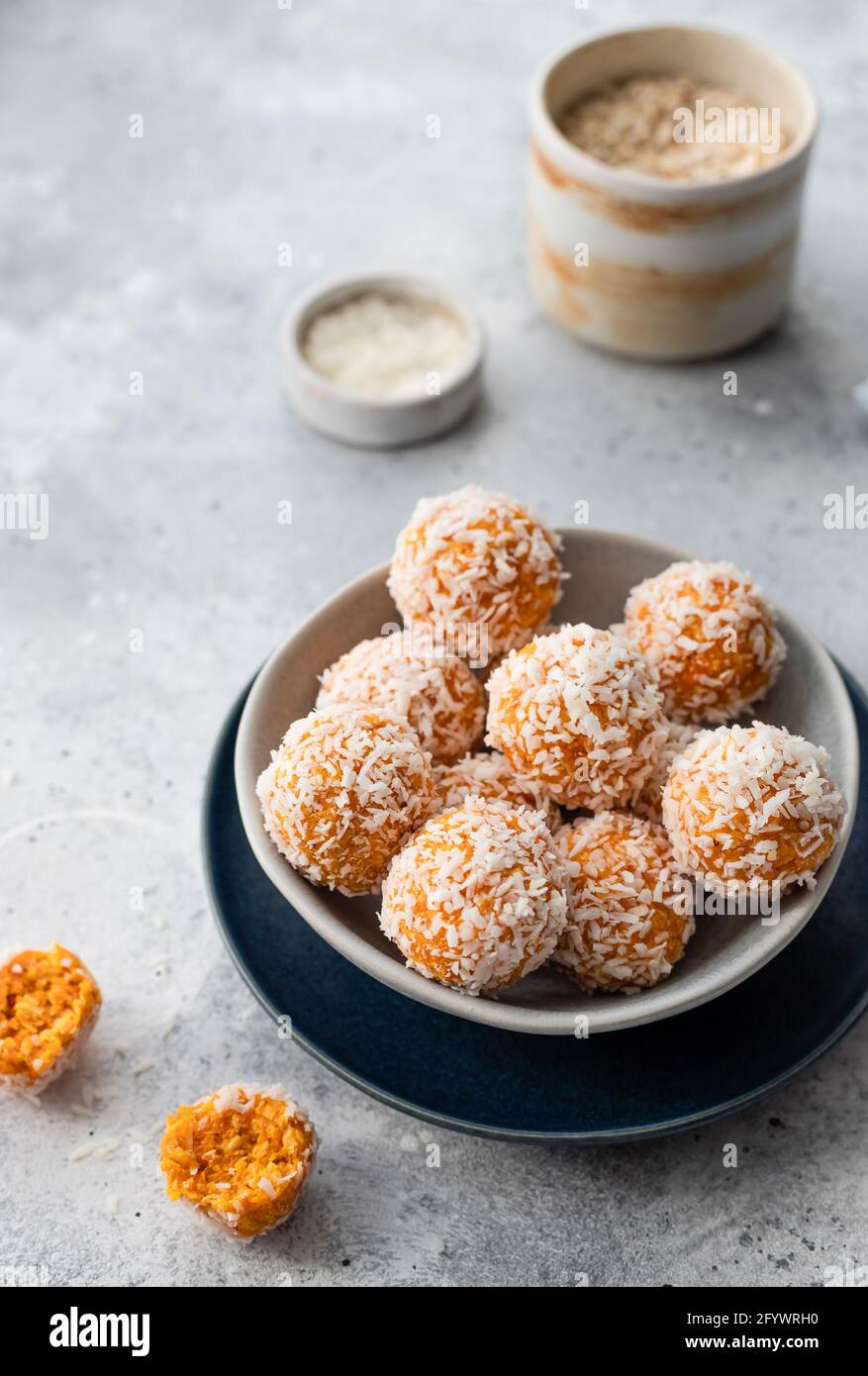 No bake energy balls with dried fruits, nuts Stock Photo Alamy