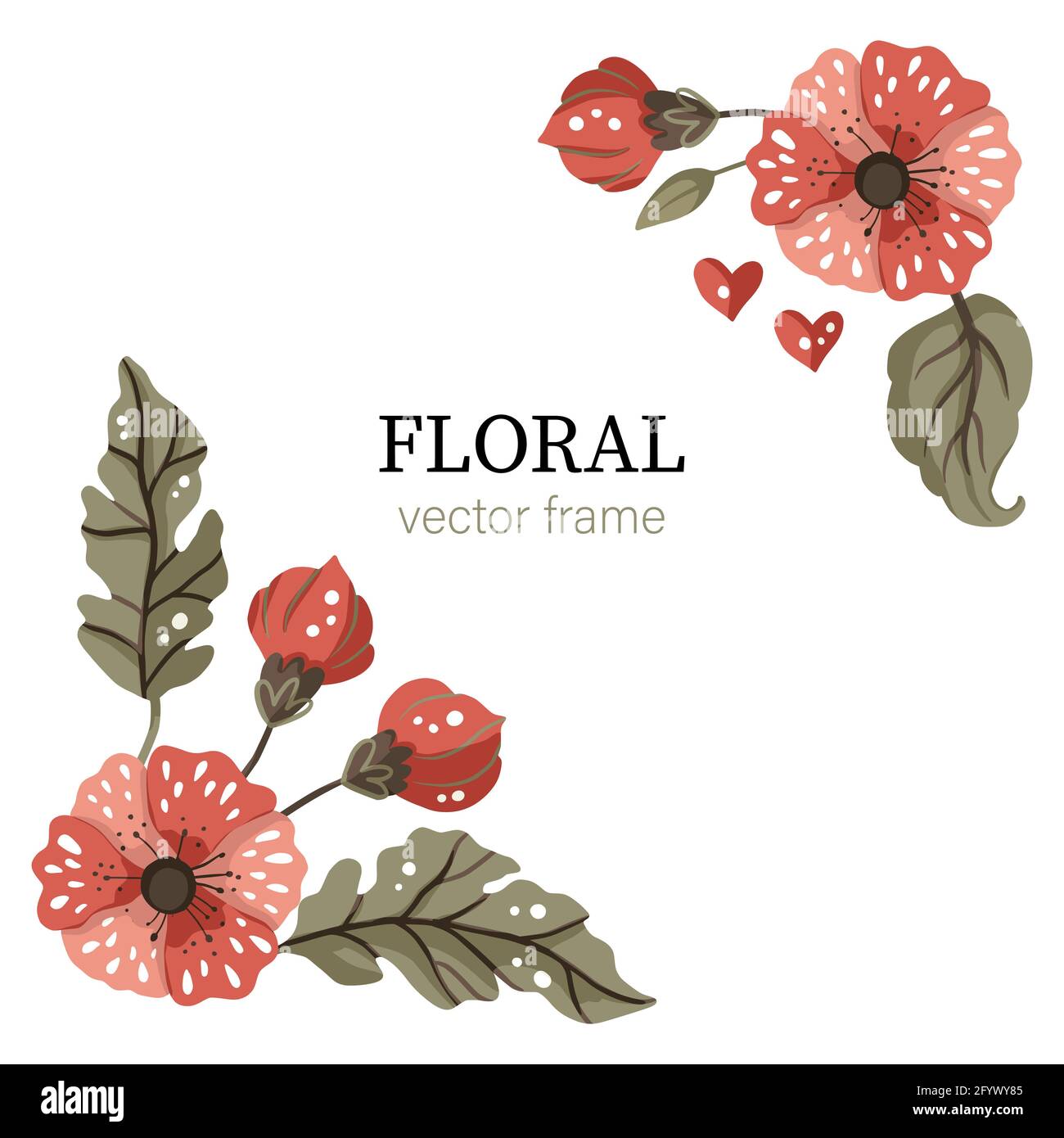 Beautiful blossom spring summer flower art. Nature floral design. Retro ...