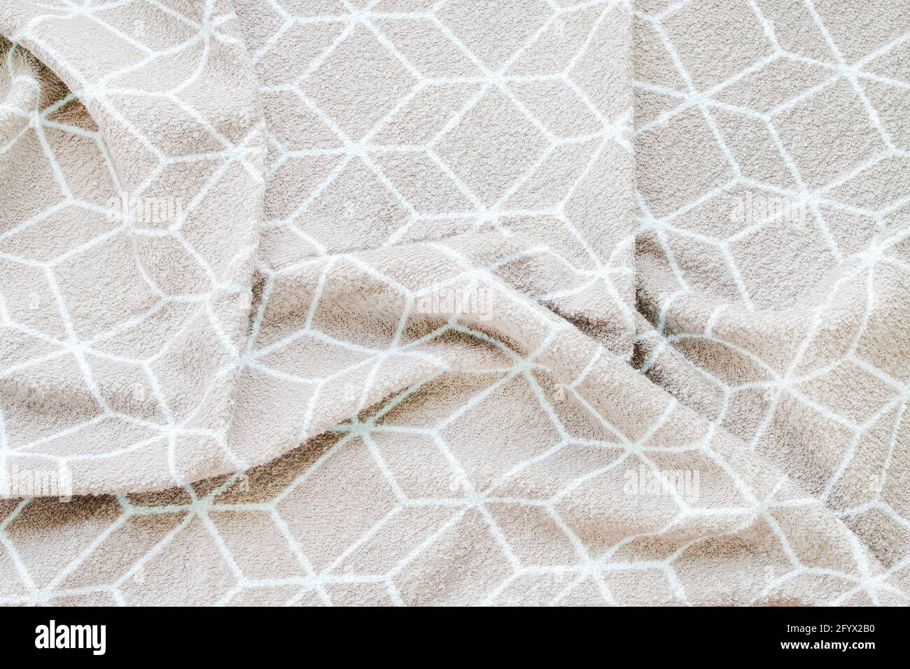 Soft towel fabric. Graphic resources Stock Photo