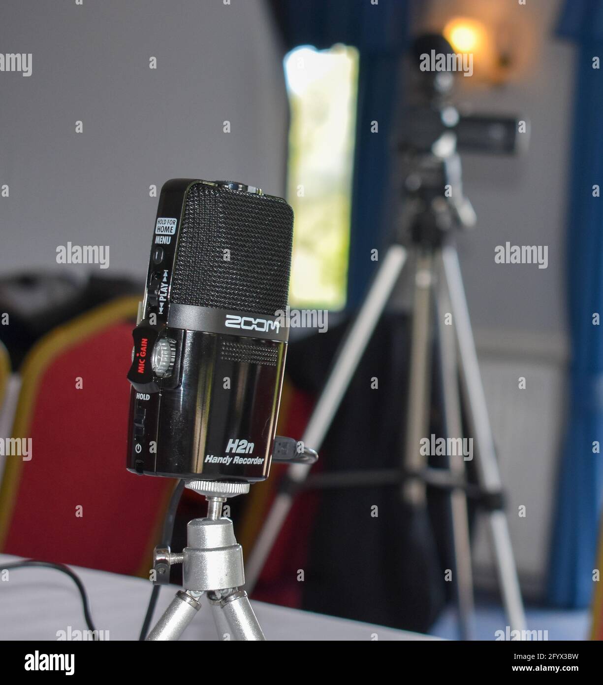 Cameras ready to record Stock Photo