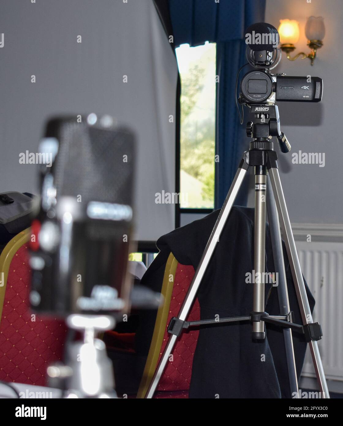 Cameras ready to record Stock Photo