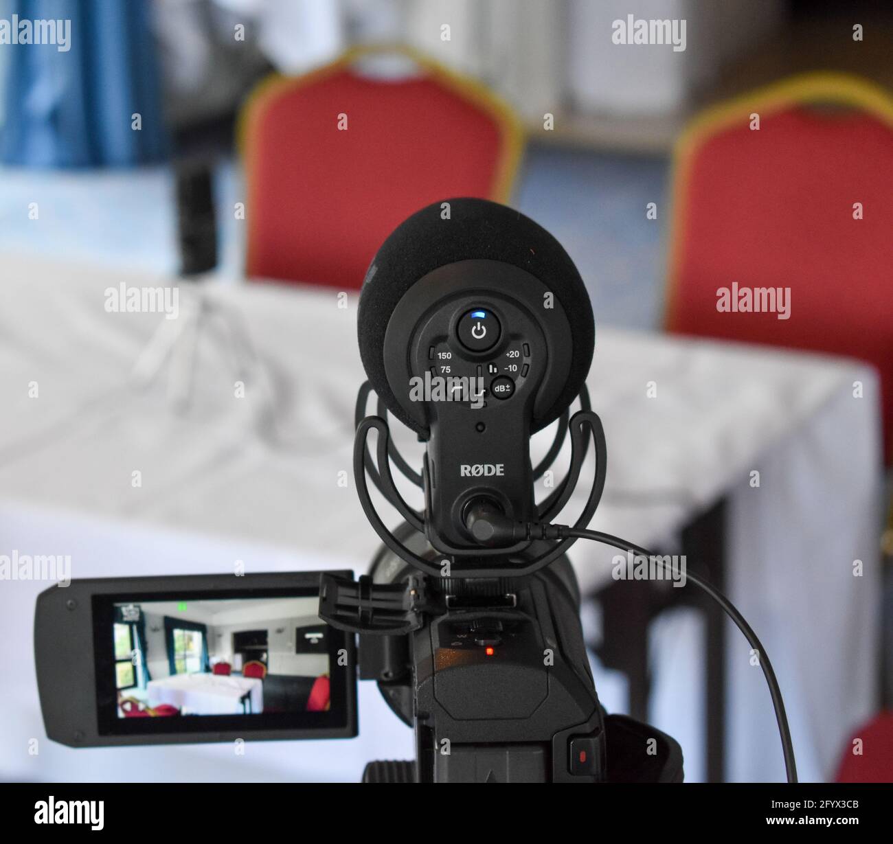 Cameras ready to record Stock Photo