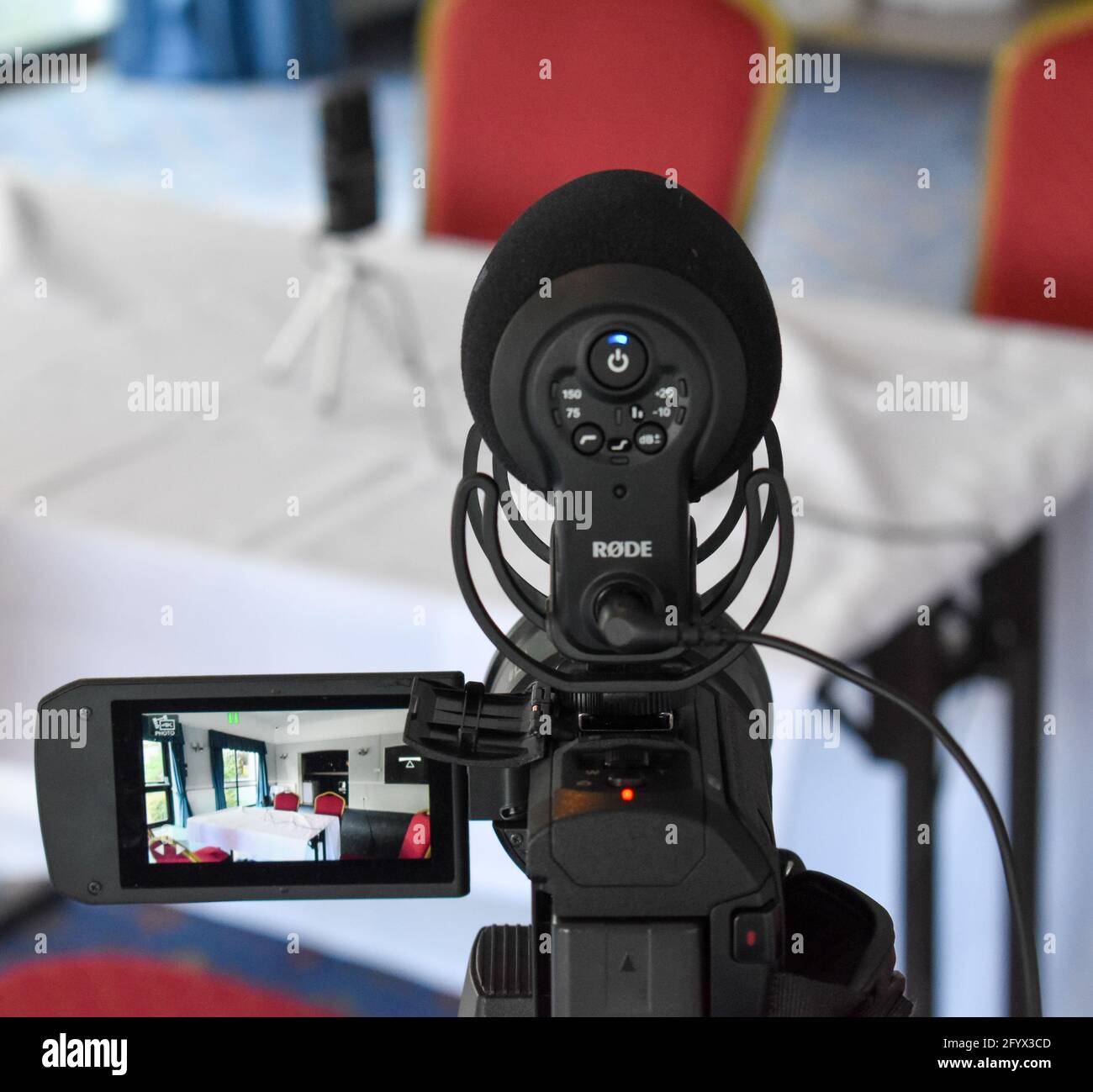 Cameras ready to record Stock Photo