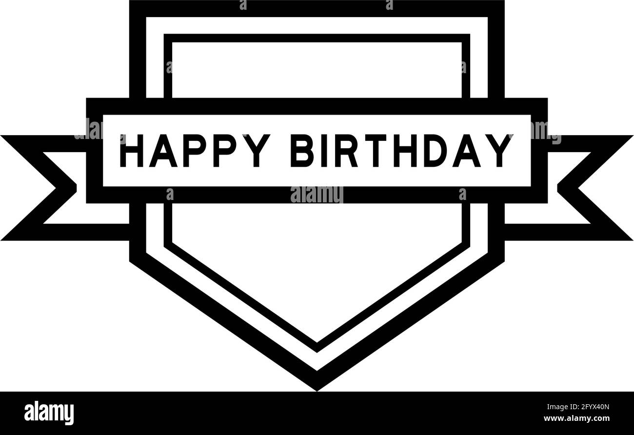 Happy Birthday Word Background On Black And White Stock Photos Images Alamy