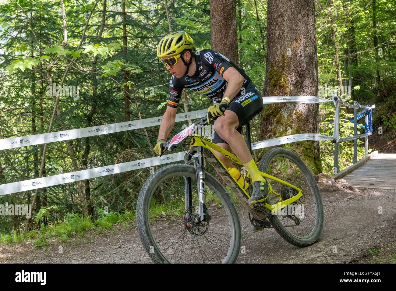 30.05.2021, Gstaad, Gstaad, Mountain Bike Swiss Championships, # 15 FANGER  Martin (SUI, Geneve, ELITE MÄNNER) (Photo by Markus Aeschimann/Just  Pictures/Sipa USA Stock Photo - Alamy