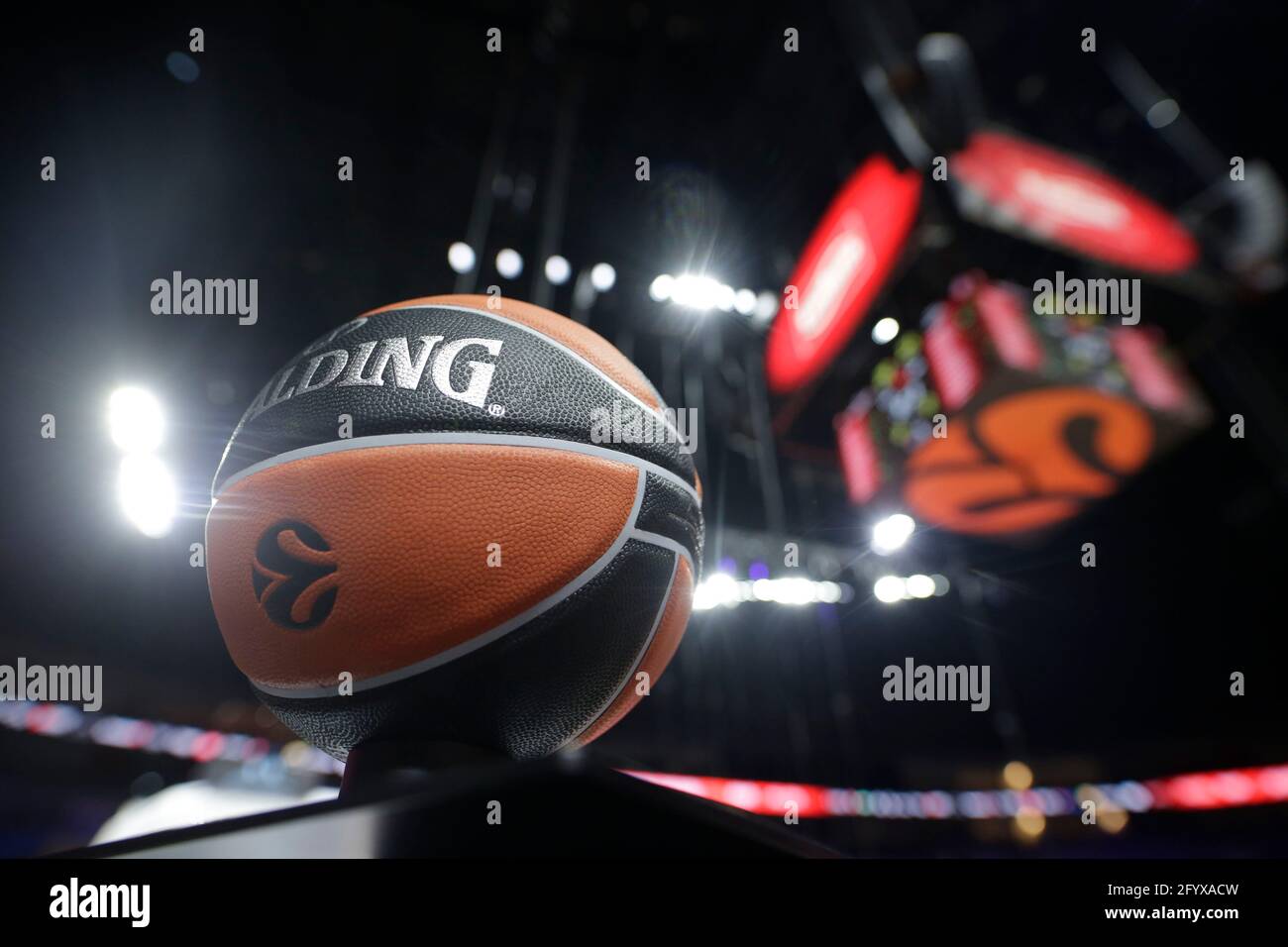 Basketball - Euroleague Third Place Play Off - Olimpia Milano v CSKA Moscow  - Lanxess Arena, Cologne, Germany - May 30, 2021 General view of the match  ball REUTERS/Thilo Schmuelgen Stock Photo - Alamy