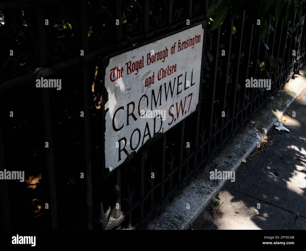 Cromwell Road Stock Photo