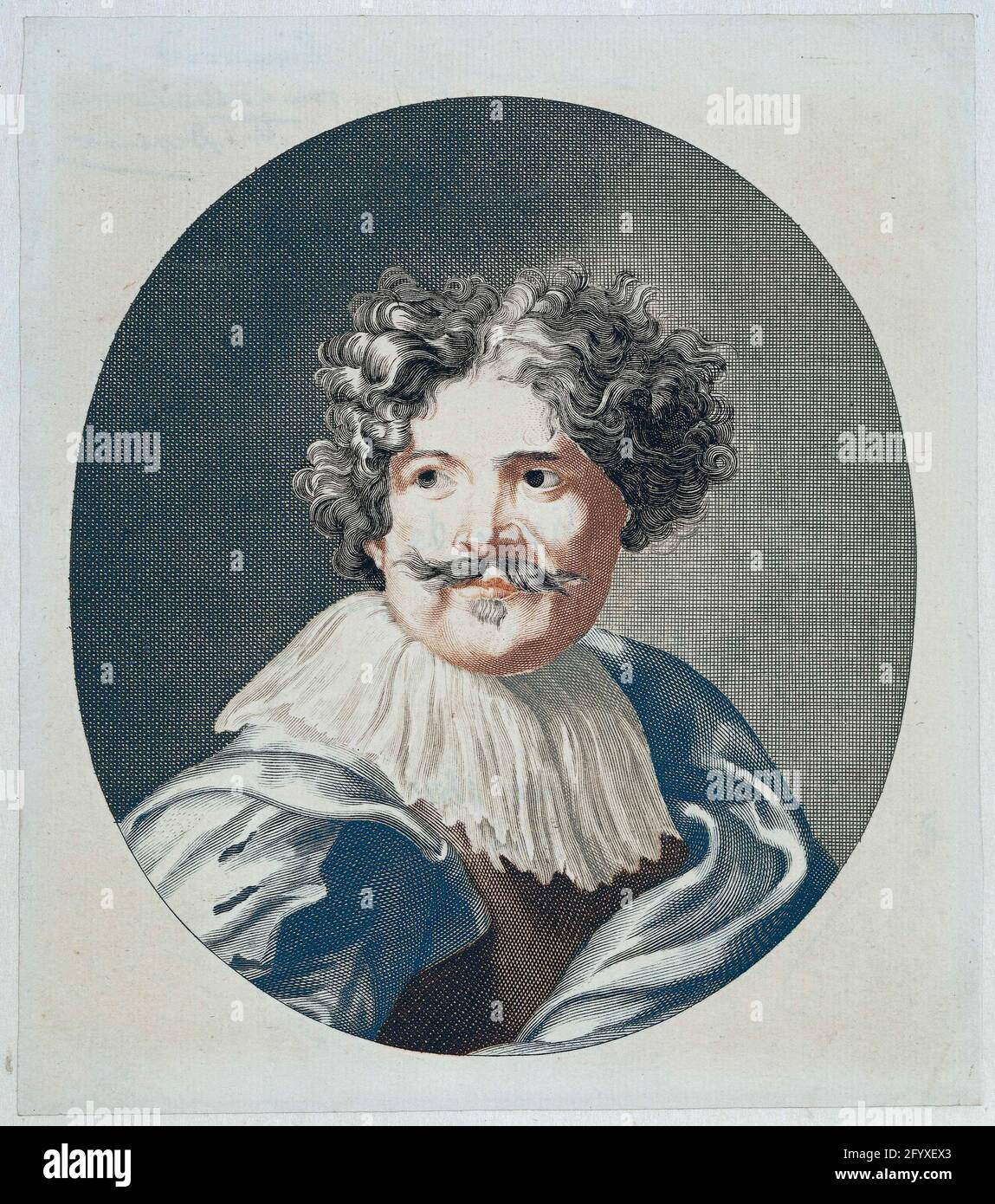 Portrait of painter Simon de Vos. Portrait of painter Simon de Vos
