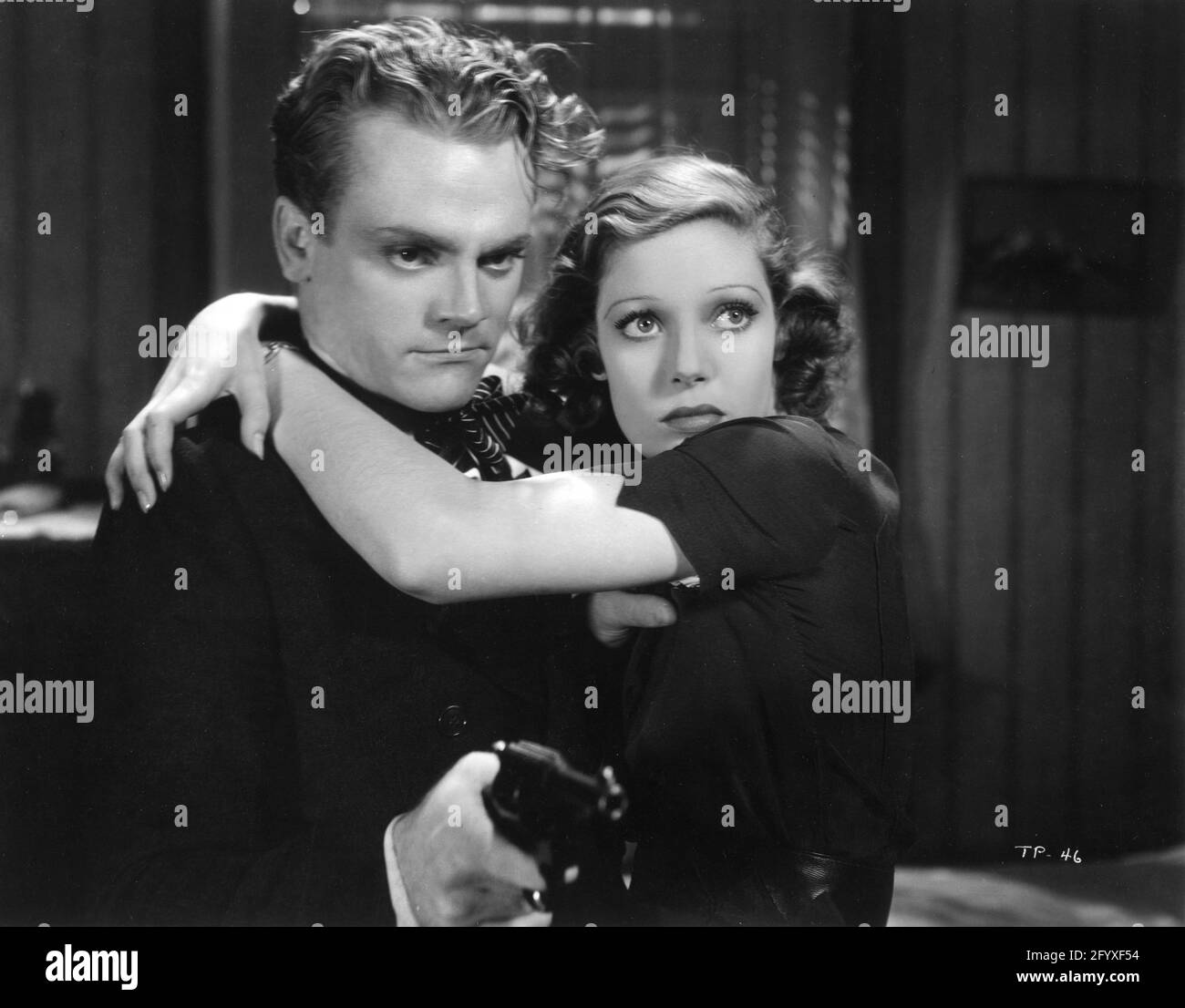 JAMES CAGNEY and LORETTA YOUNG in TAXI 1931 director ROY DEL RUTH based on the play by Kenyon Nicholson adaptation and dialogue Kubec Glasmon and John Bright A Warner Bros. and Vitaphone Picture Stock Photo