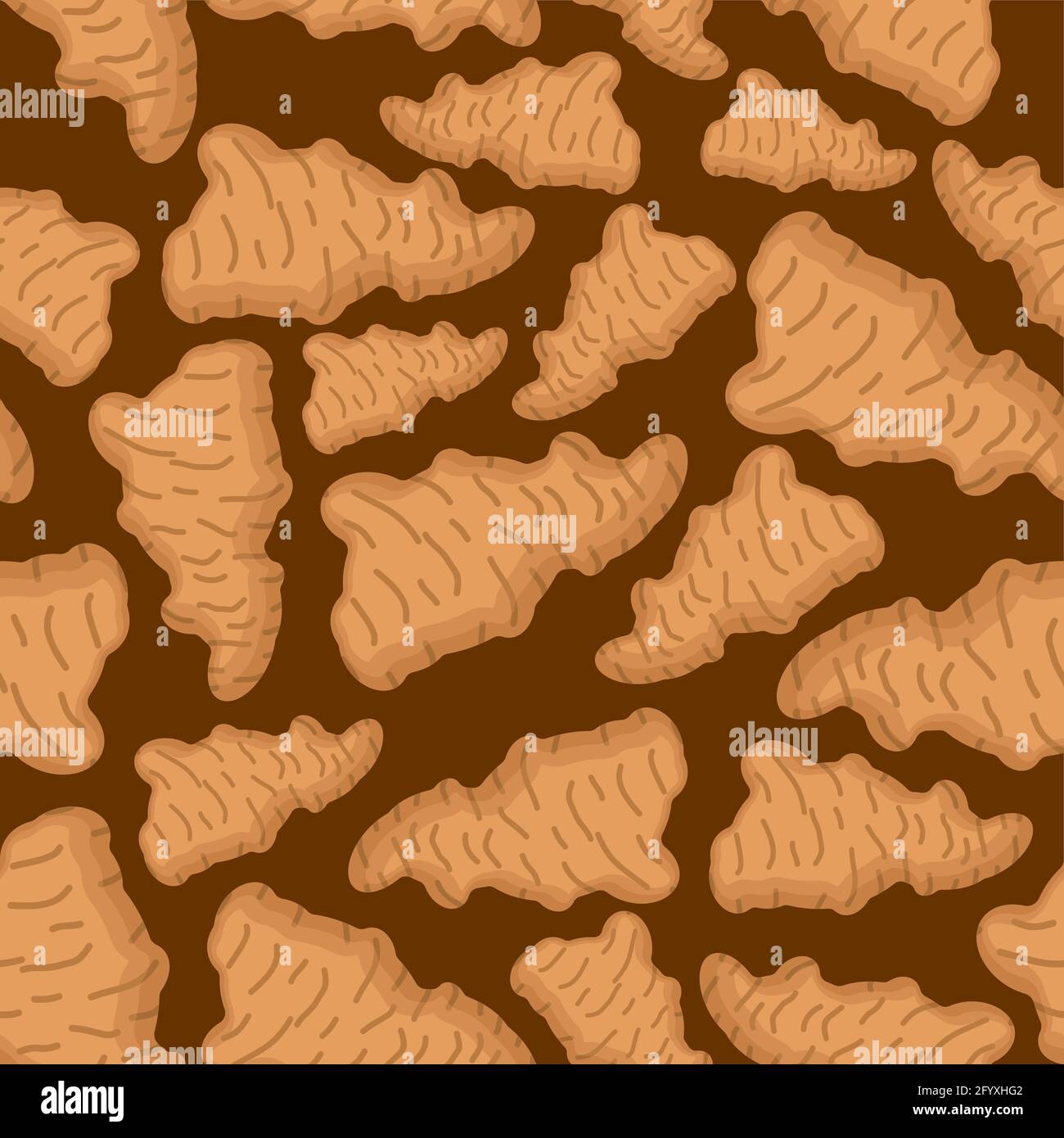 Jerusalem artichoke pattern seamless. Topinambur tuber vector ...