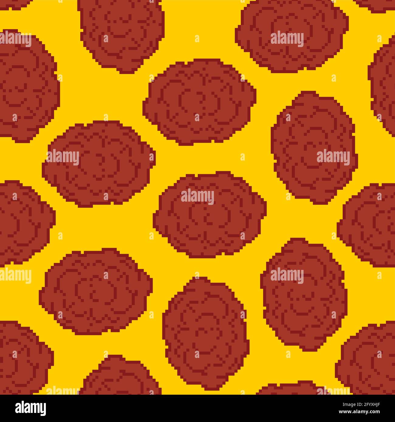Meatball pixel art pattern seamless. meatballs 8 bit background ...