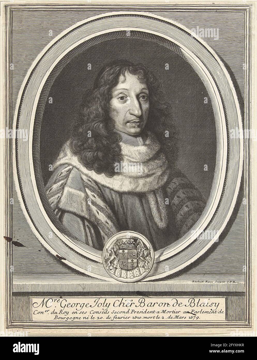Portrait of George Joly. Portrait of George Joly (1610-1679), Baron of ...
