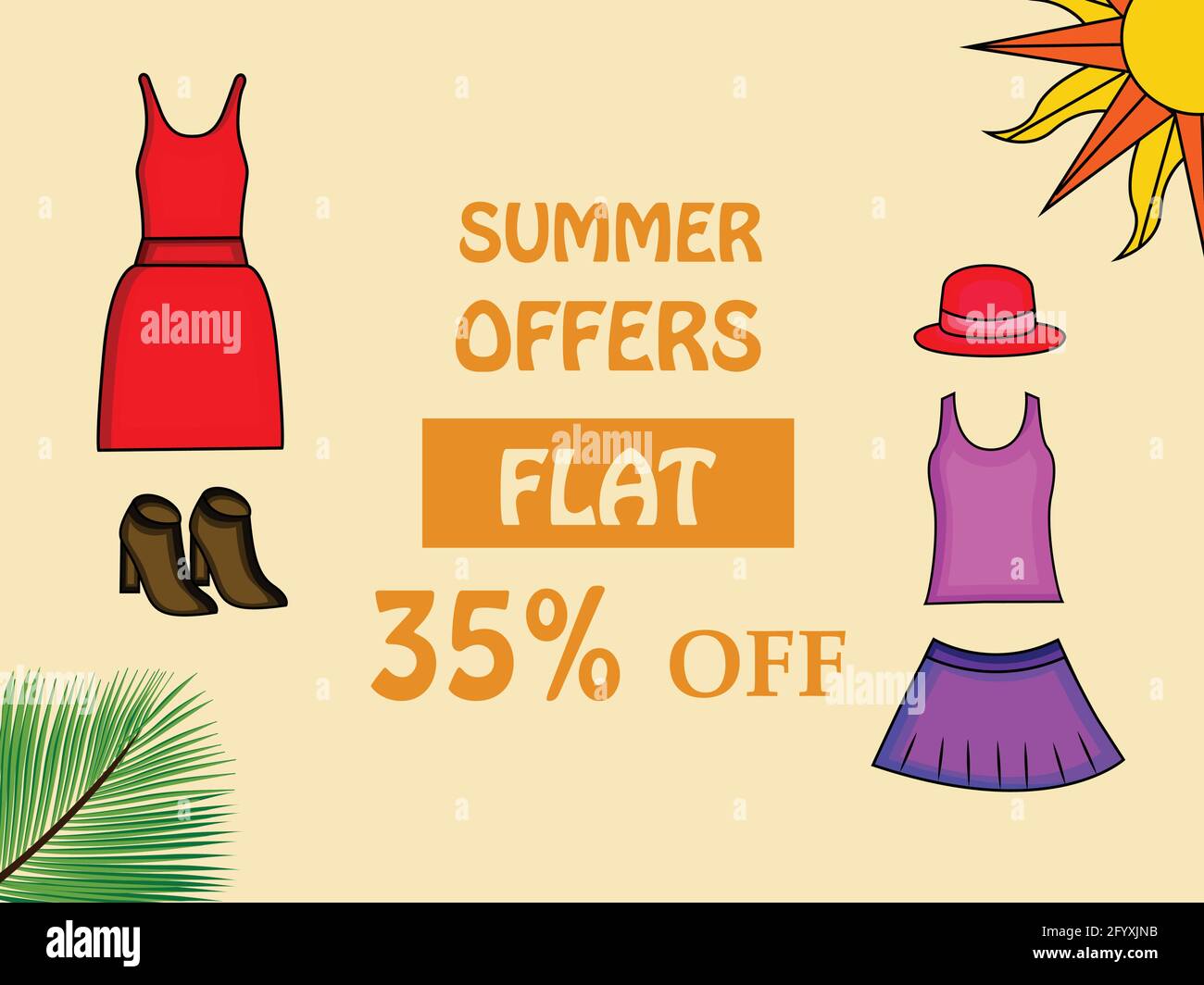 Summer Season background Stock Vector
