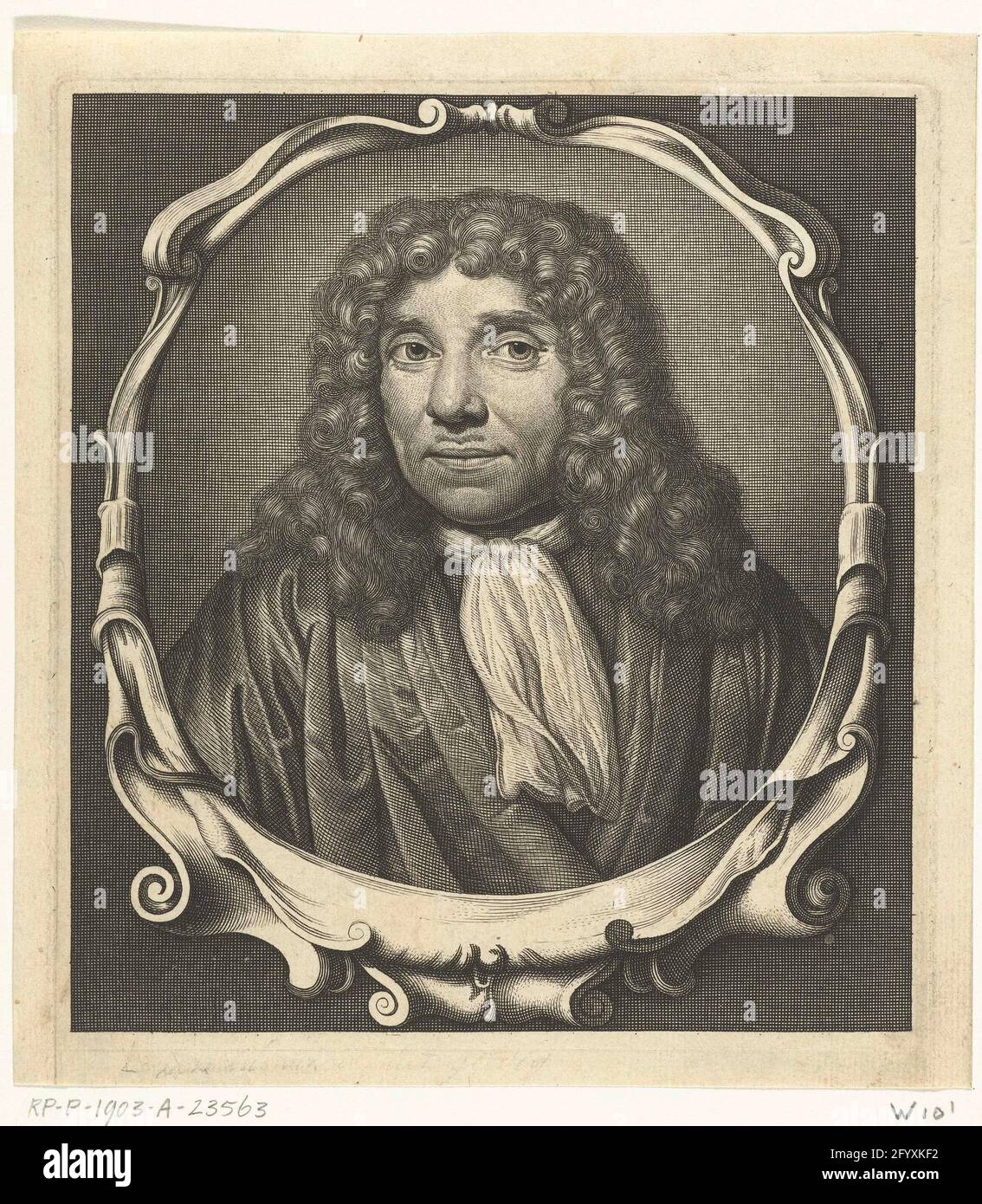 Portrait of Antonie van Leeuwenhoek. Portrait of Antonie van ...