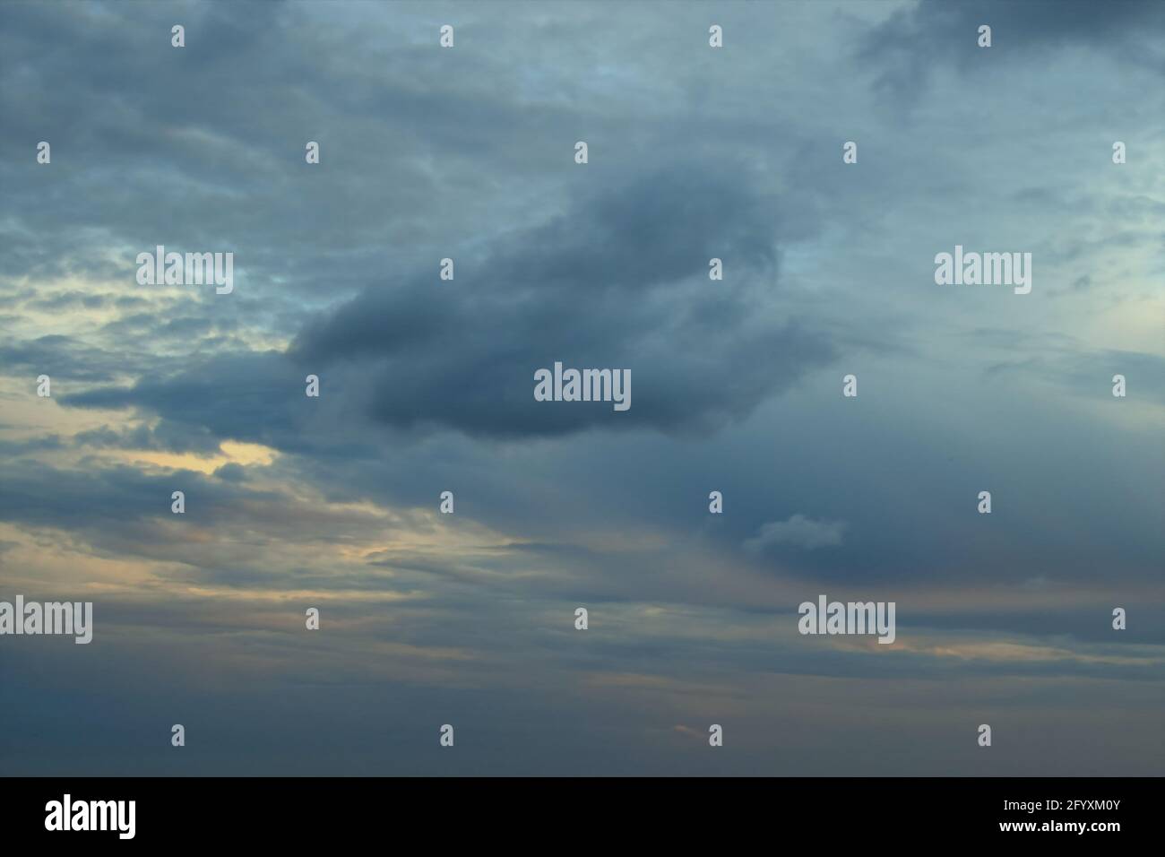 Cloudy sky at sunset. Colorful clouds nature background Stock Photo - Alamy