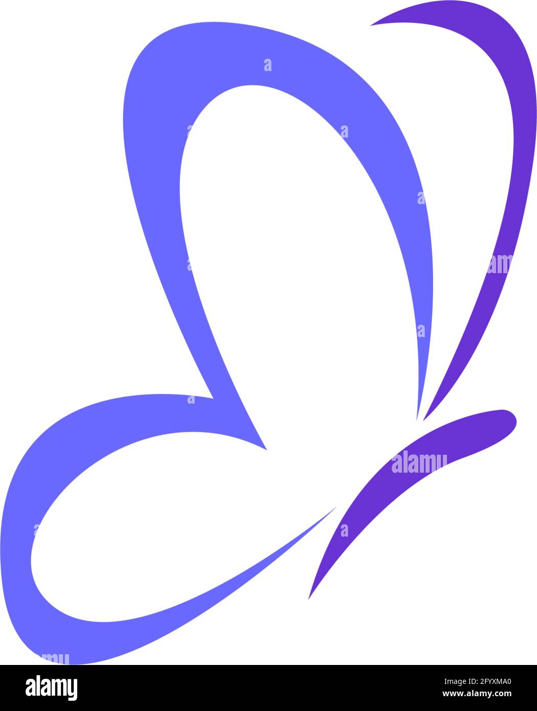 Butterfly icon logo design concept template illustration vector Stock ...