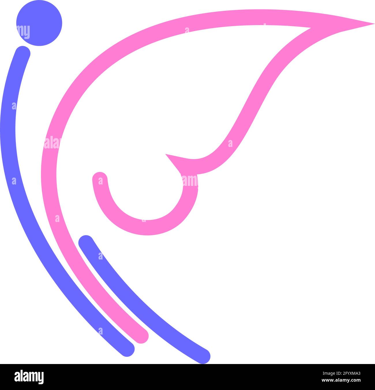 Butterfly icon logo design concept template illustration vector Stock ...