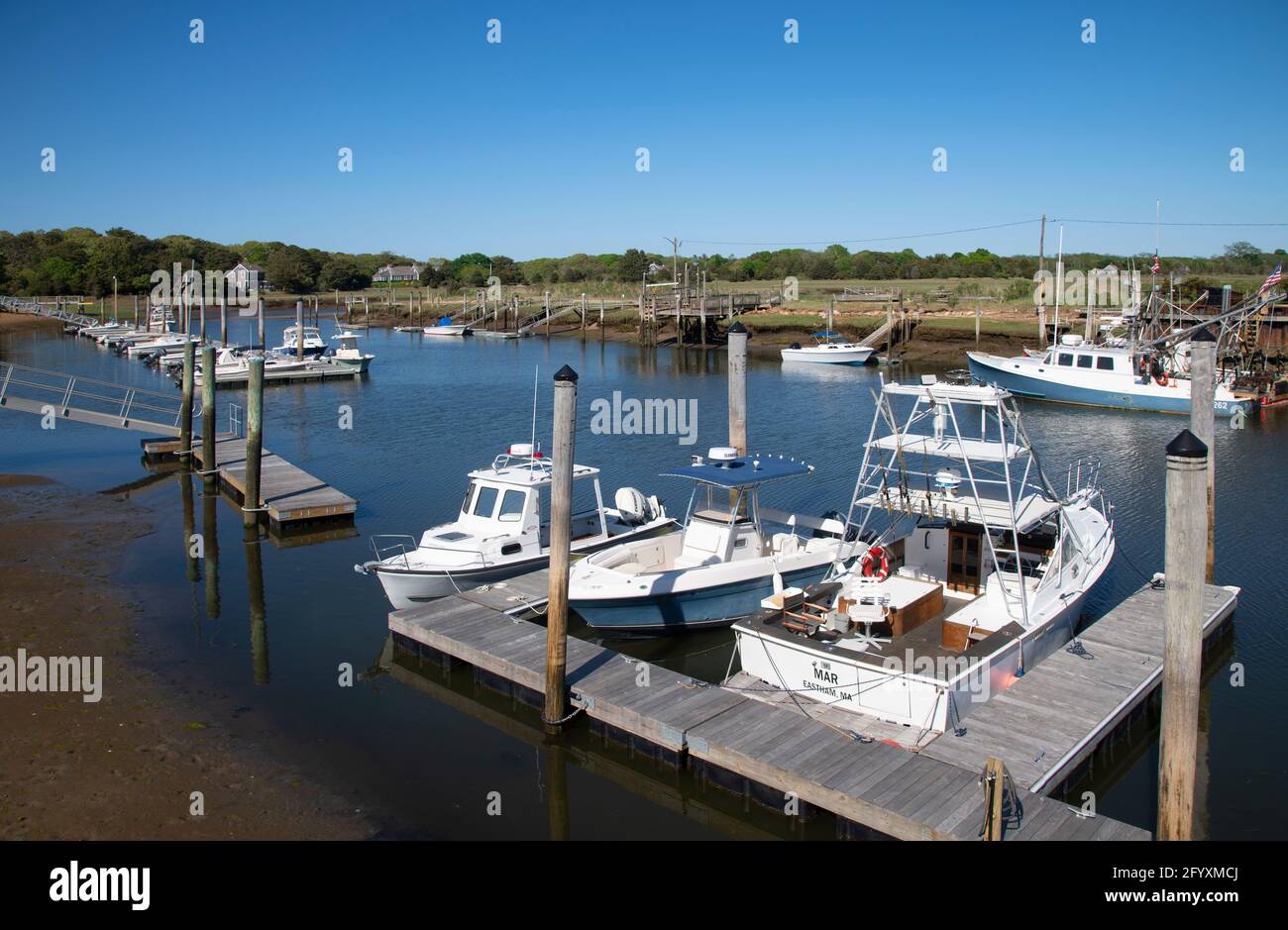 Rock Harbor, Orleans, Massachusetts, USA on a spring day Stock Photo