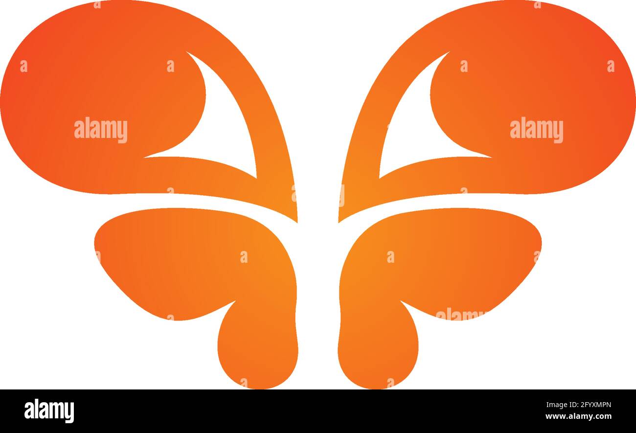Butterfly icon logo design concept template illustration vector Stock ...